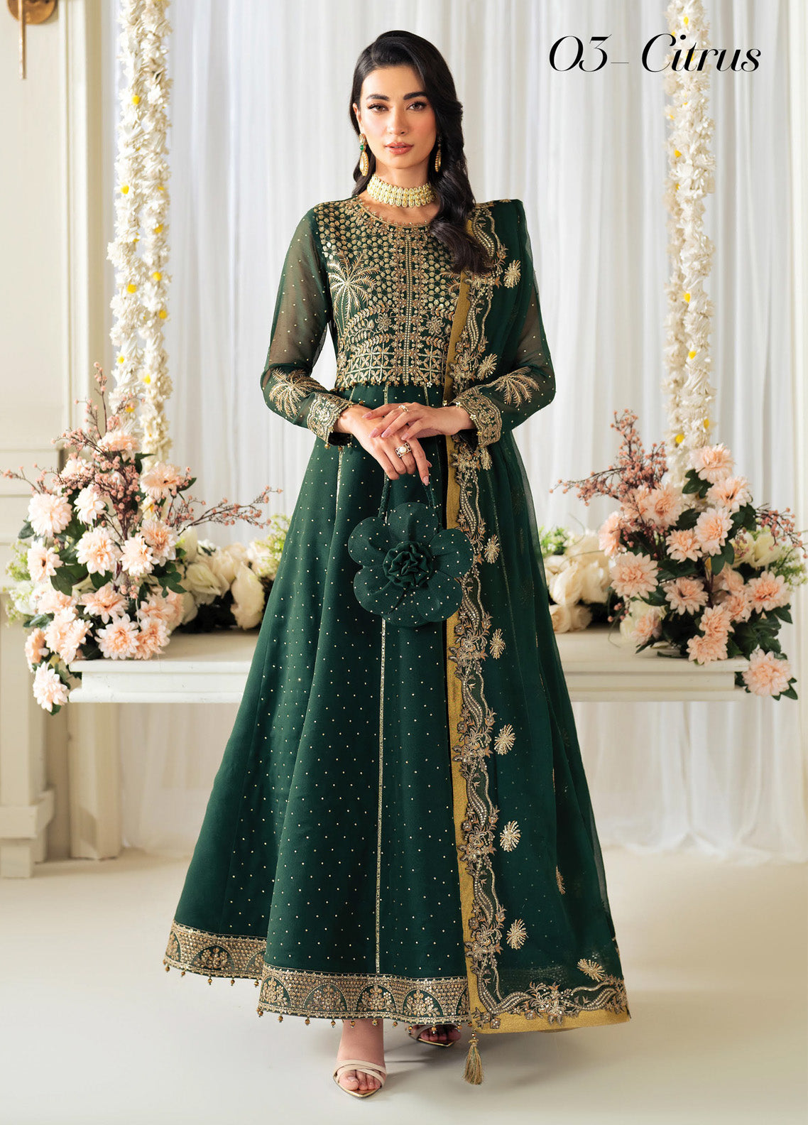 Celine By Alizeh Embroidered Chiffon 3 Piece Unstitched Suit AF25C D-8003 CITRUS Celine By Alizeh Embroidered Chiffon 3 Piece Unstitched Suit AF25C D-8003 CITRUS