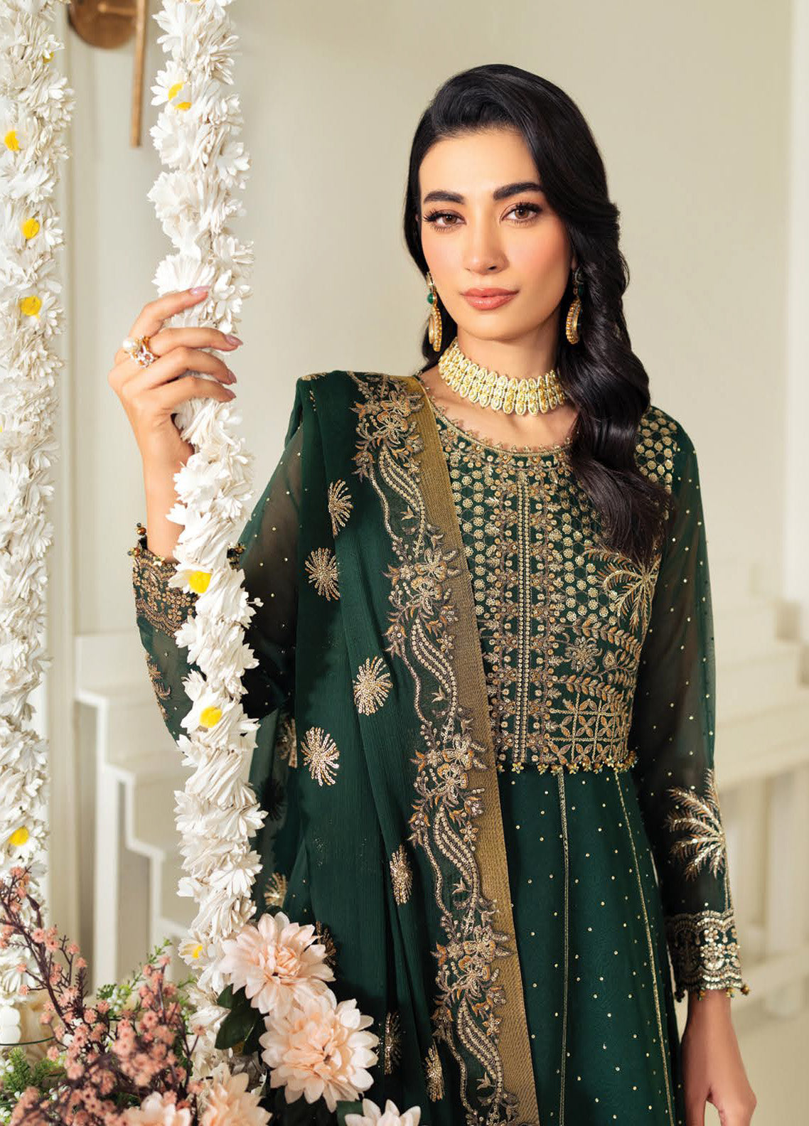 Celine By Alizeh Embroidered Chiffon 3 Piece Unstitched Suit AF25C D-8003 CITRUS Celine By Alizeh Embroidered Chiffon 3 Piece Unstitched Suit AF25C D-8003 CITRUS