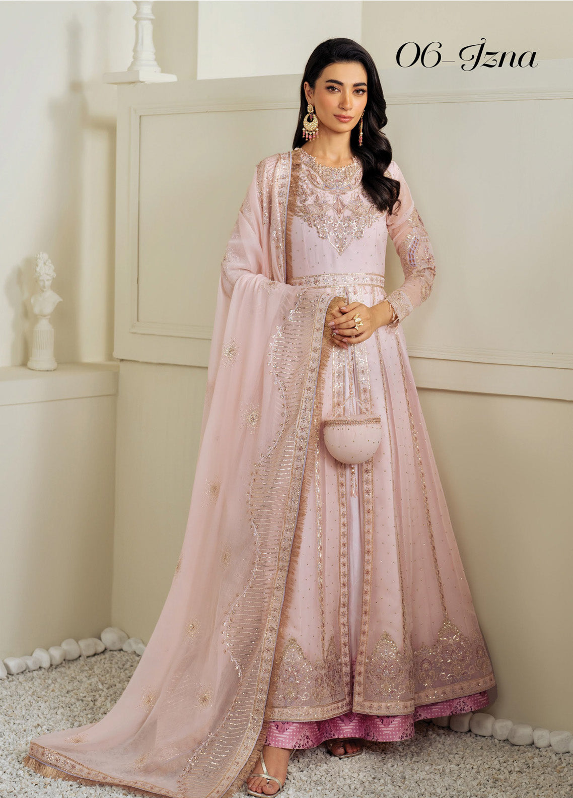 Celine By Alizeh Embroidered Chiffon 3 Piece Unstitched Suit AF25C D-8006 IZNA Celine By Alizeh Embroidered Chiffon 3 Piece Unstitched Suit AF25C D-8006 IZNA