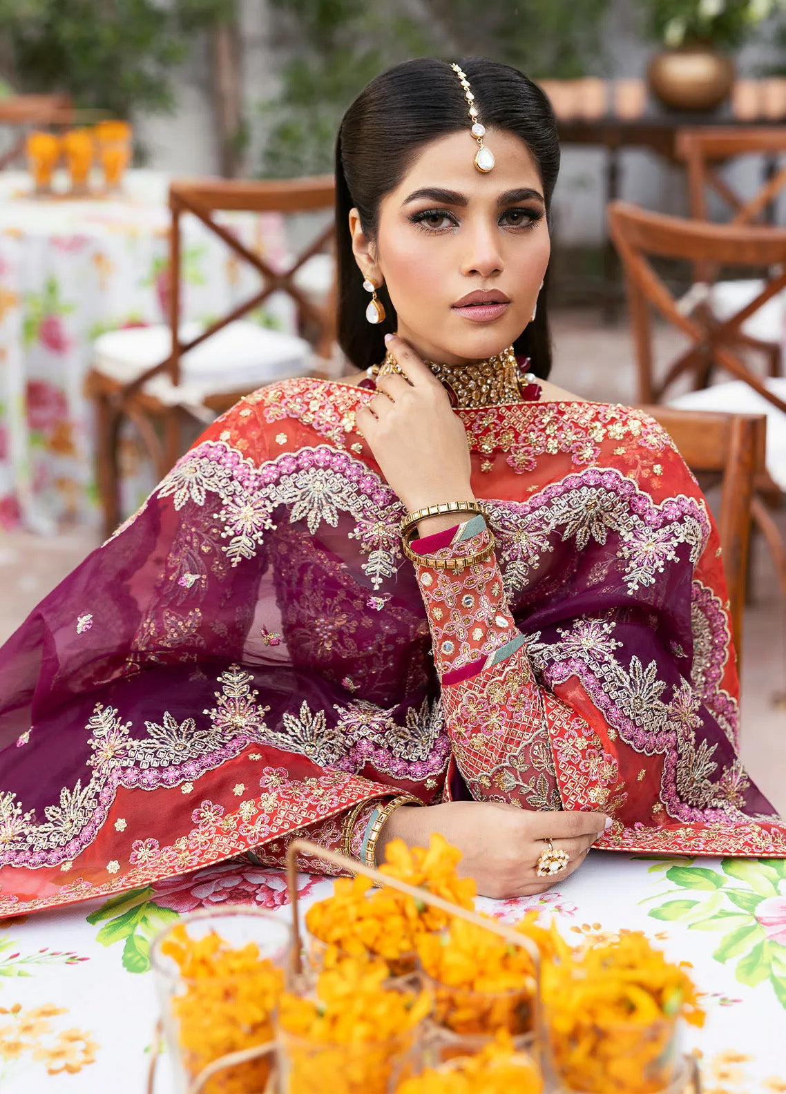 Chaandni By Gulaal Embroidered Net 4 Piece Unstitched Suit GL24CH D-01 SHABNAM Chaandni By Gulaal Embroidered Net 4 Piece Unstitched Suit GL24CH D-01 SHABNAM