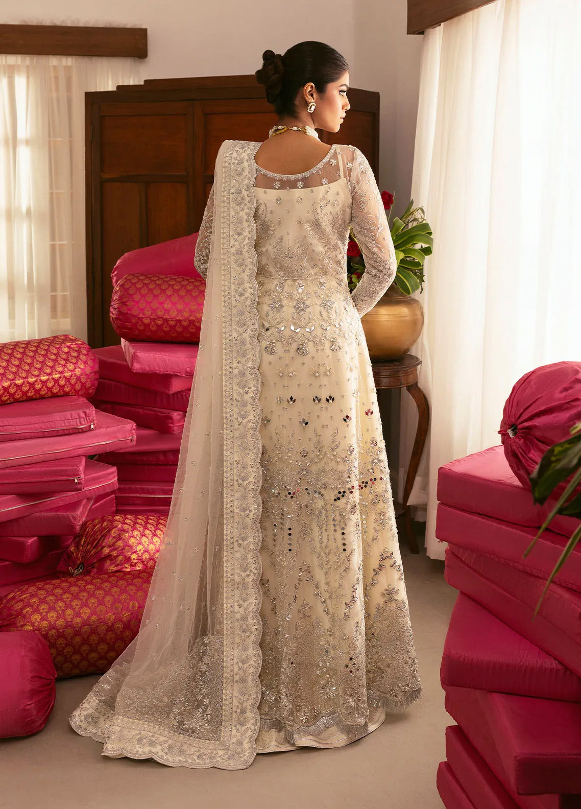 Chaandni By Gulaal Embroidered Net 4 Piece Unstitched Suit GL24CH D-03 SITARA Chaandni By Gulaal Embroidered Net 4 Piece Unstitched Suit GL24CH D-03 SITARA