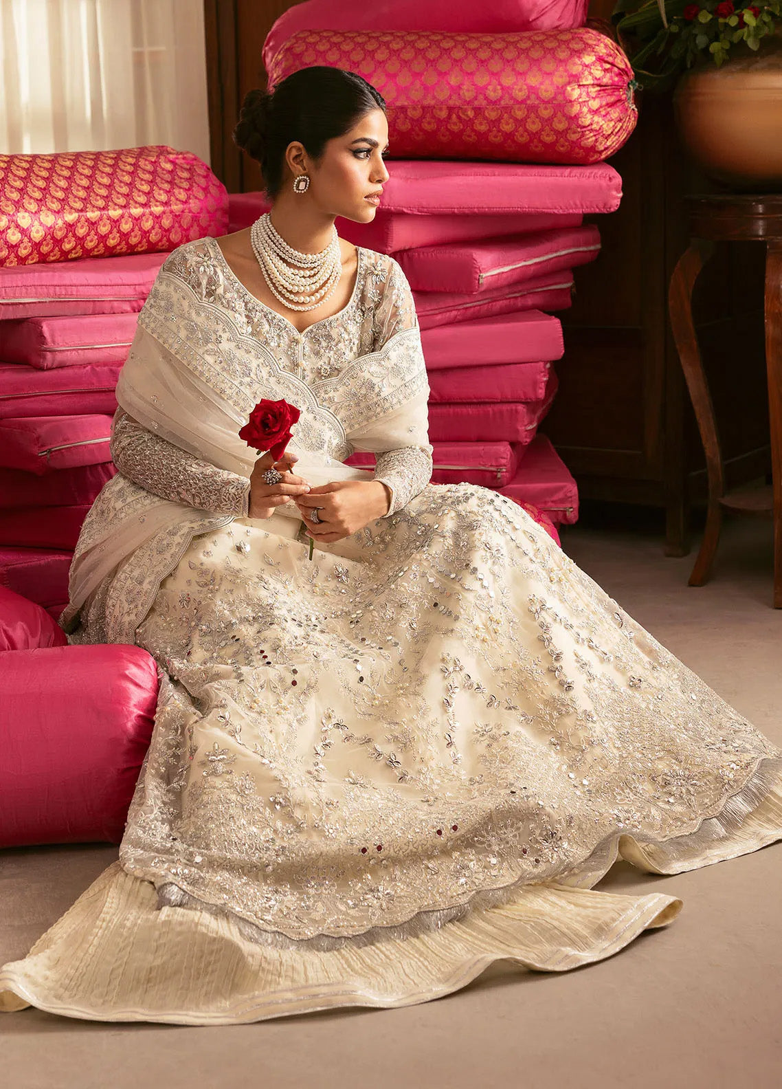 Chaandni By Gulaal Embroidered Net 4 Piece Unstitched Suit GL24CH D-03 SITARA Chaandni By Gulaal Embroidered Net 4 Piece Unstitched Suit GL24CH D-03 SITARA