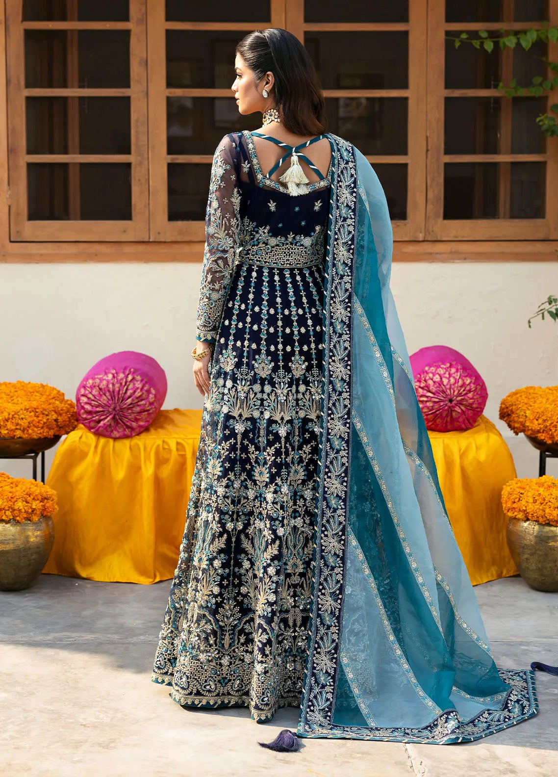 Chaandni By Gulaal Embroidered Net 4 Piece Unstitched Suit GL24CH D-05 MEENA Chaandni By Gulaal Embroidered Net 4 Piece Unstitched Suit GL24CH D-05 MEENA