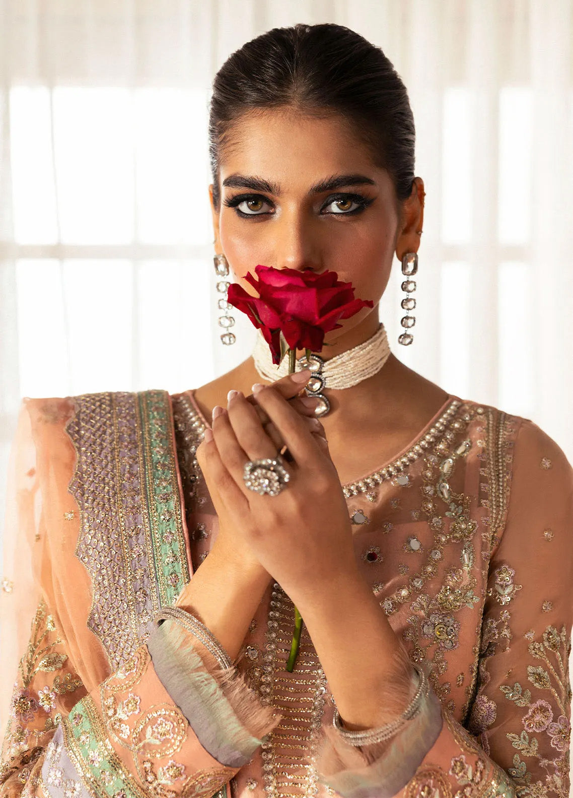 Chaandni By Gulaal Embroidered Net 4 Piece Unstitched Suit GL24CH D-06 RANIYA Chaandni By Gulaal Embroidered Net 4 Piece Unstitched Suit GL24CH D-06 RANIYA