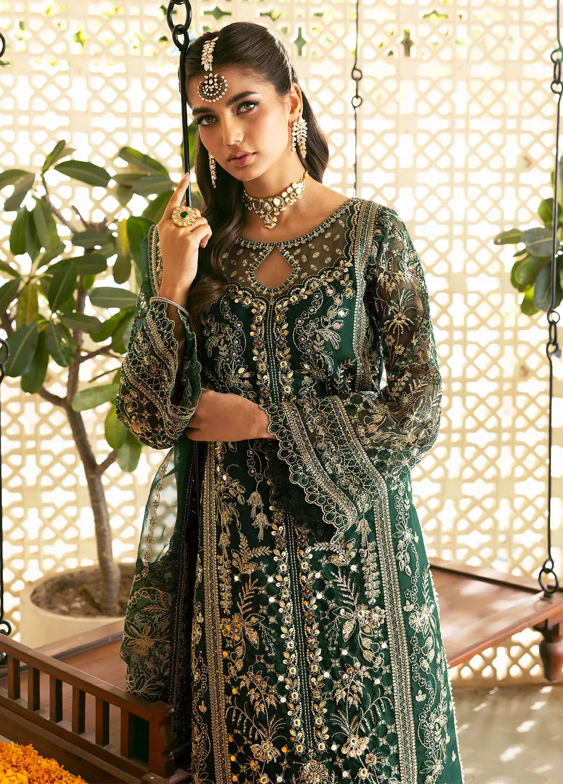 Chaandni By Gulaal Embroidered Net 4 Piece Unstitched Suit GL24CH D-07 ZAYRA Chaandni By Gulaal Embroidered Net 4 Piece Unstitched Suit GL24CH D-07 ZAYRA