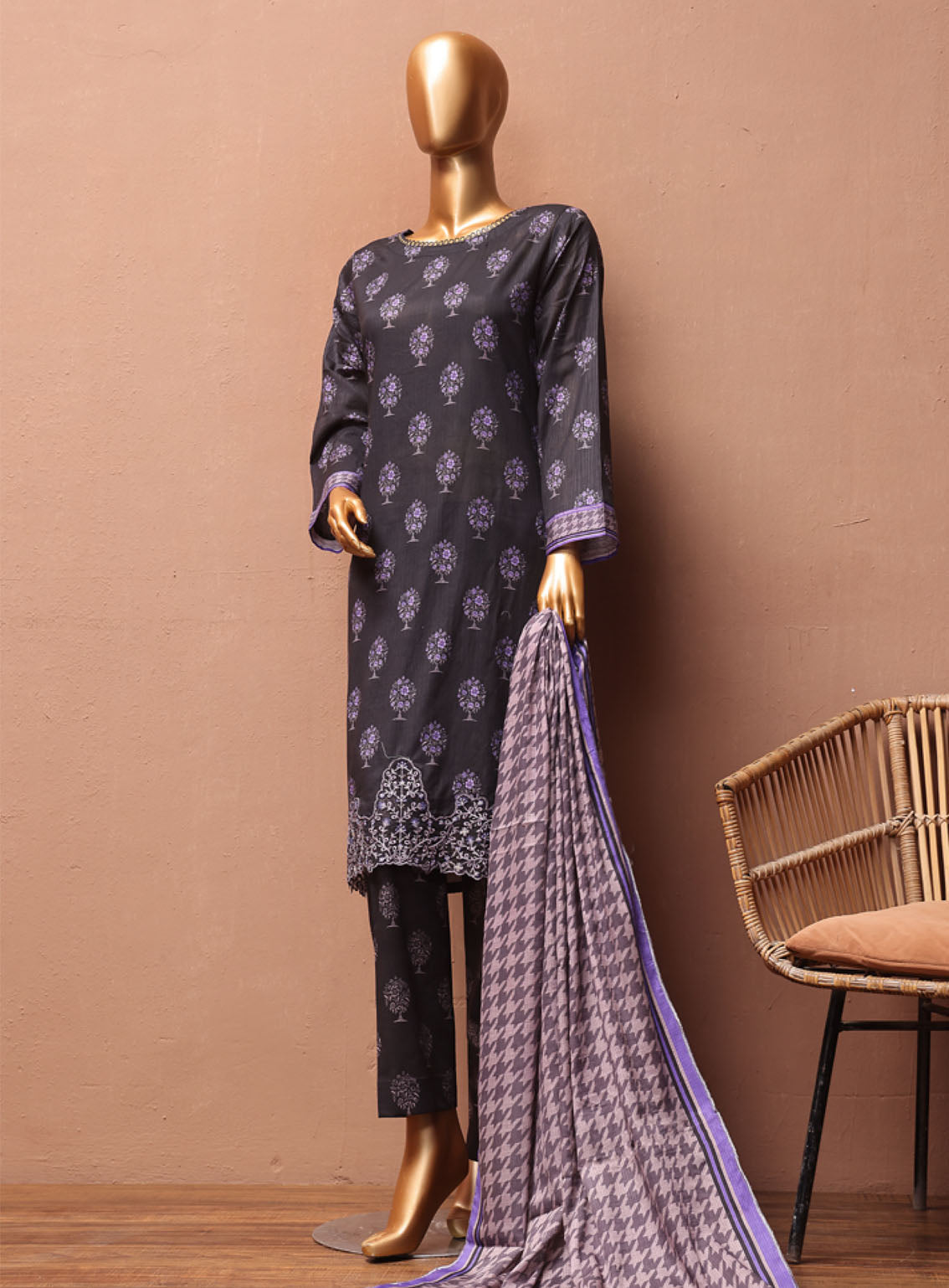 Chahat By Aifa Embroidered Lawn 3 Piece Unstitched Suit AI24C AF-CH-24702 Chahat By Aifa Embroidered Lawn 3 Piece Unstitched Suit AI24C AF-CH-24702