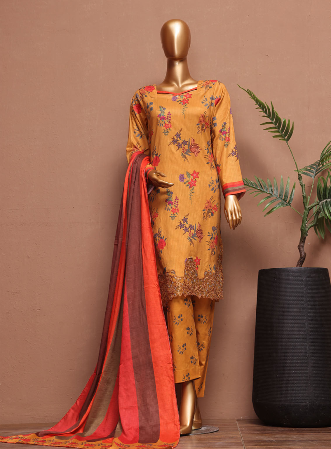 Chahat By Aifa Embroidered Lawn 3 Piece Unstitched Suit AI24C AF-CH-24705 Chahat By Aifa Embroidered Lawn 3 Piece Unstitched Suit AI24C AF-CH-24705