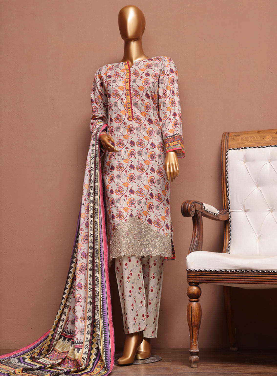 Chahat By Aifa Embroidered Lawn 3 Piece Unstitched Suit AI24C AF-CH-24712 Chahat By Aifa Embroidered Lawn 3 Piece Unstitched Suit AI24C AF-CH-24712