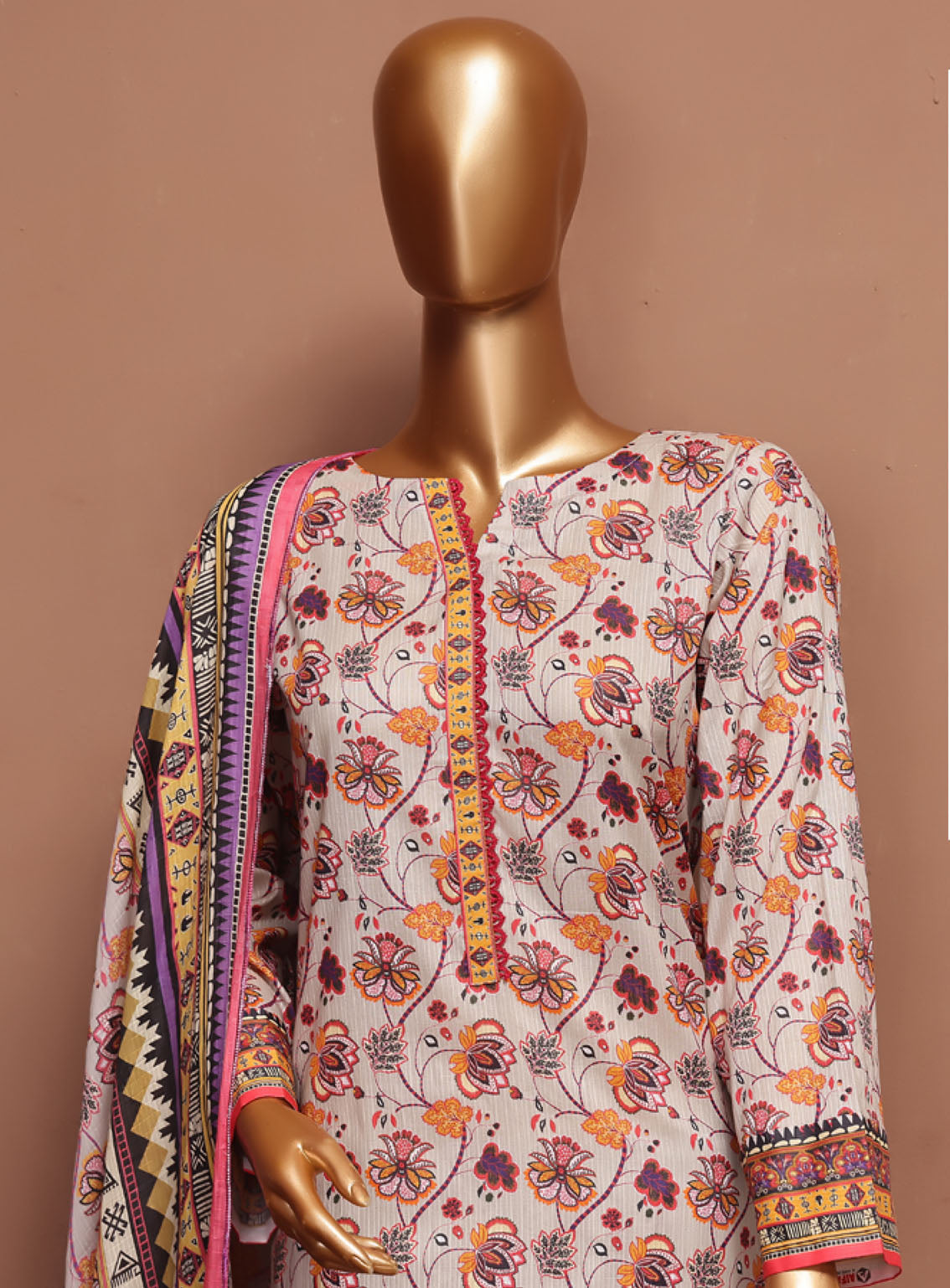 Chahat By Aifa Embroidered Lawn 3 Piece Unstitched Suit AI24C AF-CH-24712 Chahat By Aifa Embroidered Lawn 3 Piece Unstitched Suit AI24C AF-CH-24712