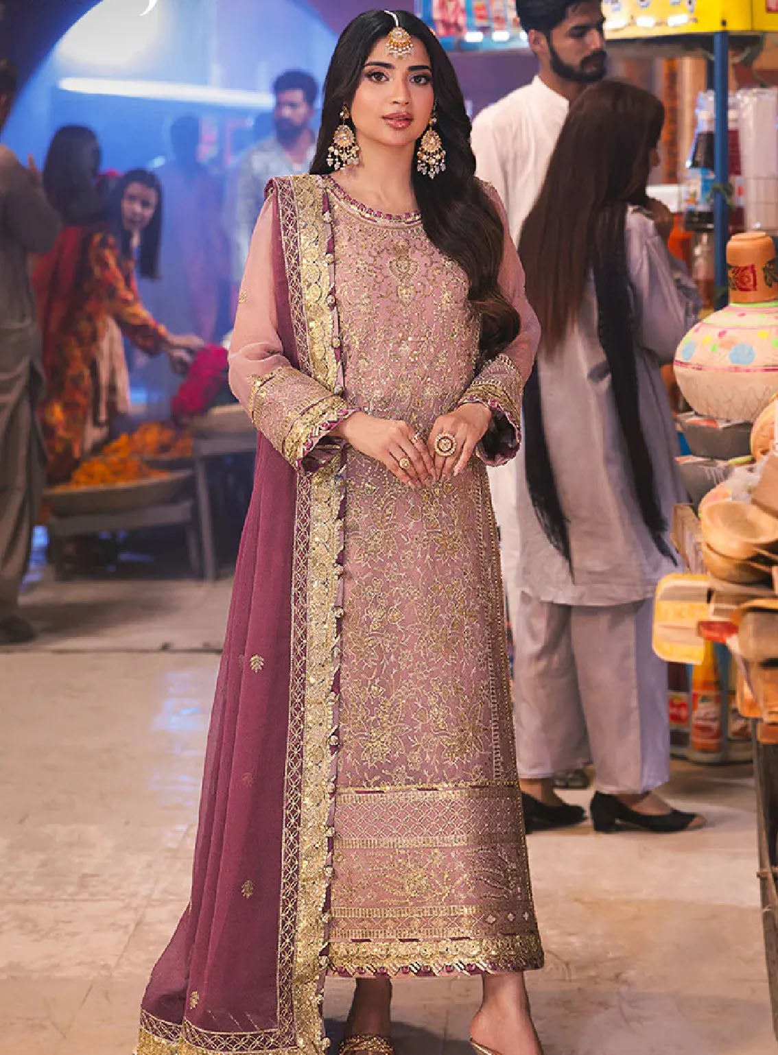 Chamkeeli By Asim Jofa Luminous Luxe Festive Embroidered Chiffon 3 Piece Unstitched Suit AJ24CF AJKK-04 Chamkeeli By Asim Jofa Luminous Luxe Festive Embroidered Chiffon 3 Piece Unstitched Suit AJ24CF AJKK-04