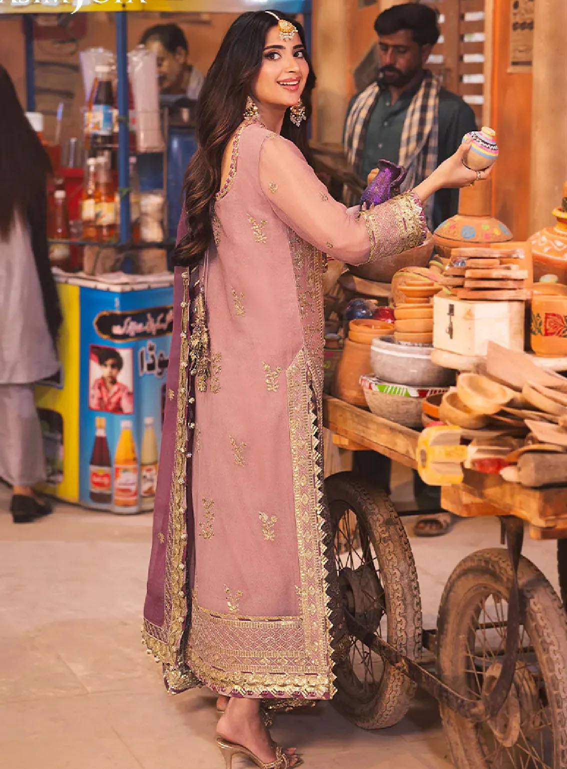Chamkeeli By Asim Jofa Luminous Luxe Festive Embroidered Chiffon 3 Piece Unstitched Suit AJ24CF AJKK-04 Chamkeeli By Asim Jofa Luminous Luxe Festive Embroidered Chiffon 3 Piece Unstitched Suit AJ24CF AJKK-04