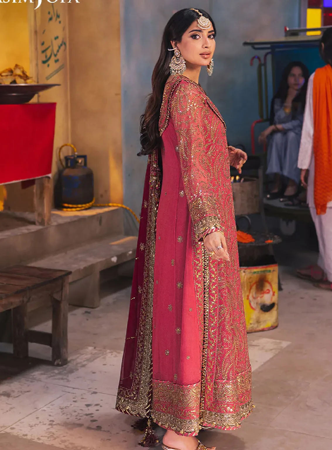 Chamkeeli By Asim Jofa Luminous Luxe Festive Embroidered Chiffon 3 Piece Unstitched Suit AJ24CF AJKK-05 Chamkeeli By Asim Jofa Luminous Luxe Festive Embroidered Chiffon 3 Piece Unstitched Suit AJ24CF AJKK-05