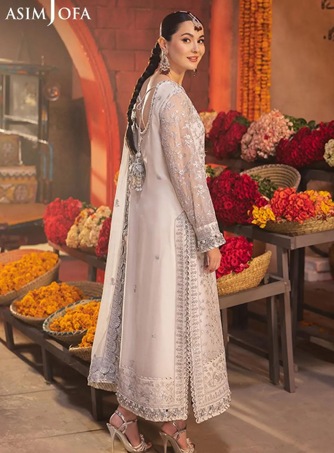 Chamkeeli By Asim Jofa Luminous Luxe Festive Embroidered Chiffon 3 Piece Unstitched Suit AJ24CF AJKK-06 Chamkeeli By Asim Jofa Luminous Luxe Festive Embroidered Chiffon 3 Piece Unstitched Suit AJ24CF AJKK-06