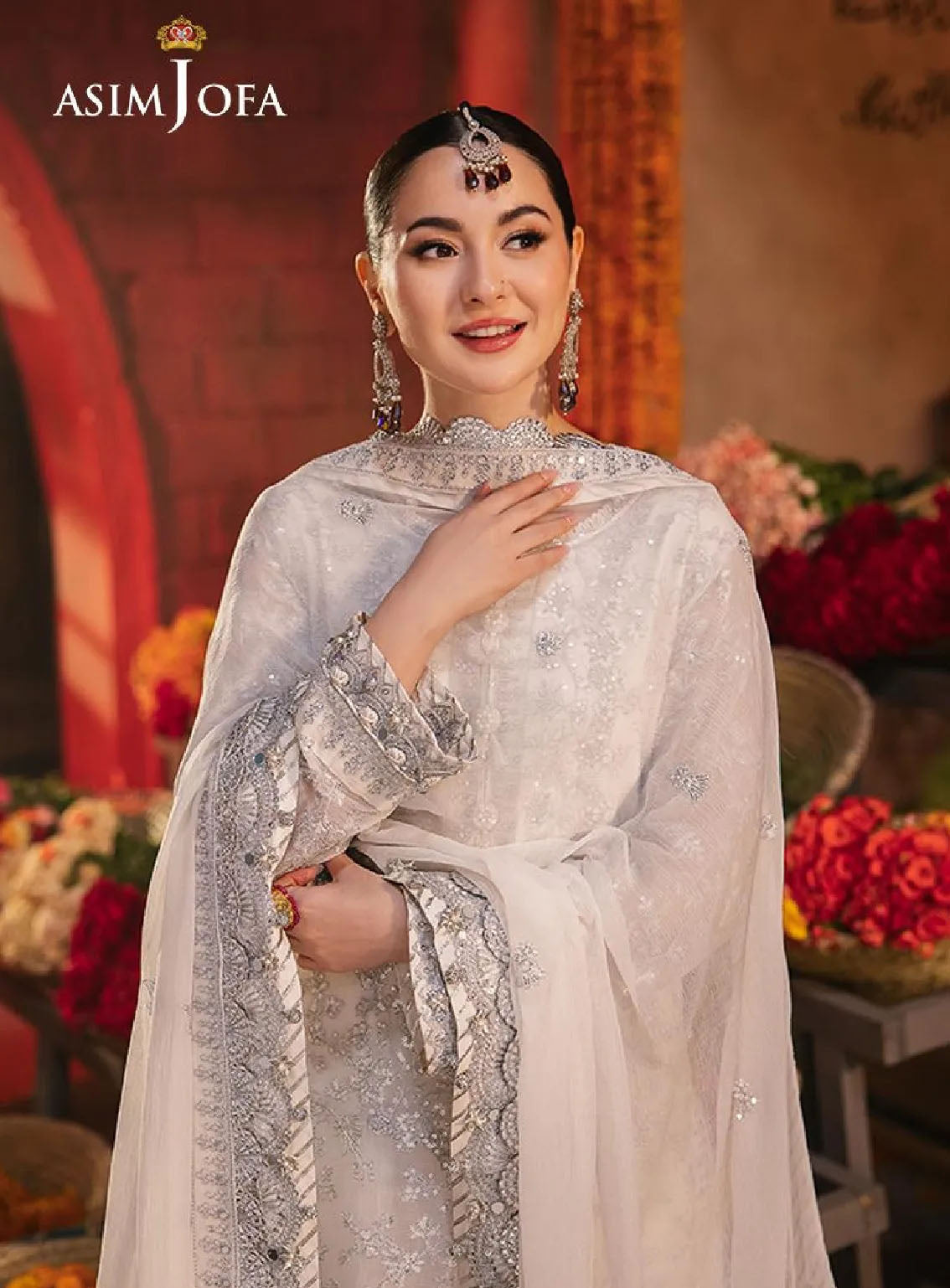 Chamkeeli By Asim Jofa Luminous Luxe Festive Embroidered Chiffon 3 Piece Unstitched Suit AJ24CF AJKK-06 Chamkeeli By Asim Jofa Luminous Luxe Festive Embroidered Chiffon 3 Piece Unstitched Suit AJ24CF AJKK-06