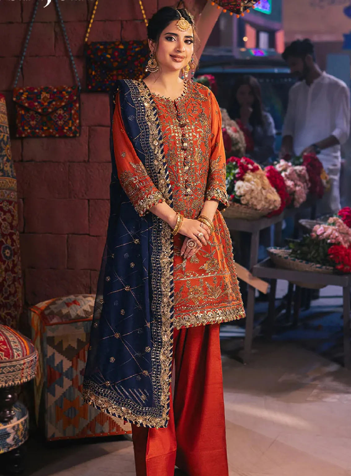 Chamkeeli By Asim Jofa Luminous Luxe Festive Embroidered Chiffon 3 Piece Unstitched Suit AJ24CF AJKK-10 Chamkeeli By Asim Jofa Luminous Luxe Festive Embroidered Chiffon 3 Piece Unstitched Suit AJ24CF AJKK-10