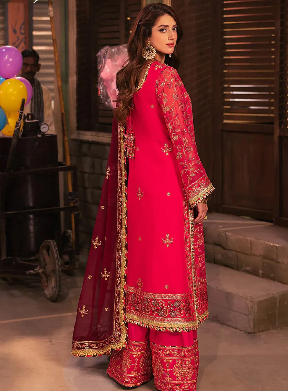 Chamkeeli By Asim Jofa Luminous Luxe Festive Embroidered Chiffon 3 Piece Unstitched Suit AJ24CF AJKK-11 Chamkeeli By Asim Jofa Luminous Luxe Festive Embroidered Chiffon 3 Piece Unstitched Suit AJ24CF AJKK-11