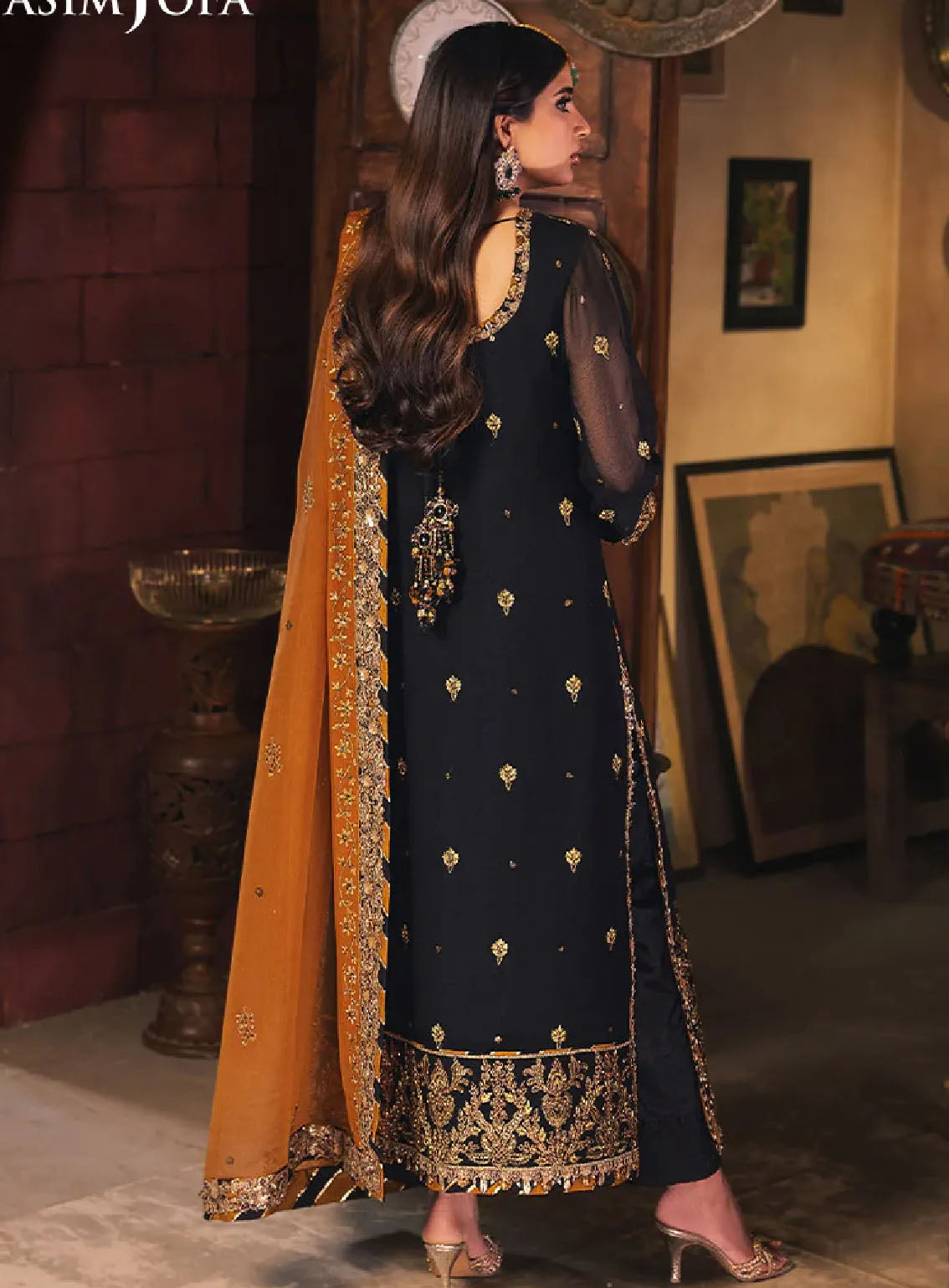 Chamkeeli By Asim Jofa Luminous Luxe Festive Embroidered Chiffon 3 Piece Unstitched Suit AJ24CF AJKK-15 Chamkeeli By Asim Jofa Luminous Luxe Festive Embroidered Chiffon 3 Piece Unstitched Suit AJ24CF AJKK-15