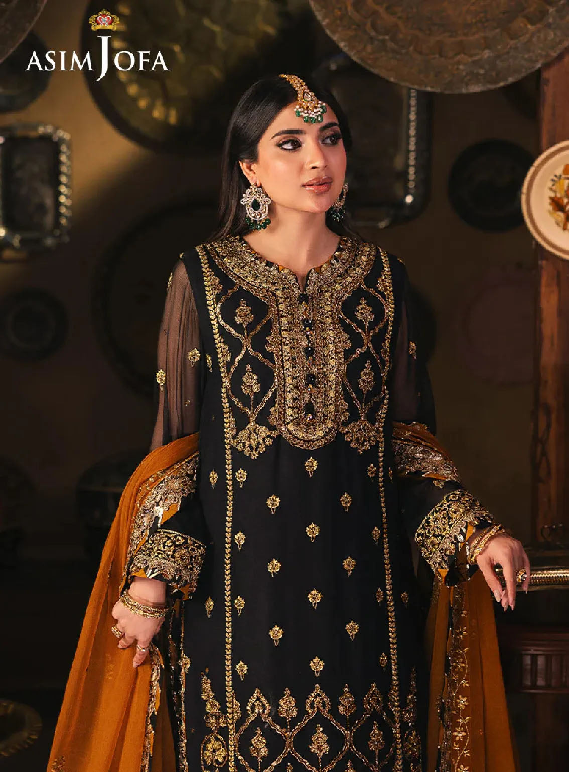 Chamkeeli By Asim Jofa Luminous Luxe Festive Embroidered Chiffon 3 Piece Unstitched Suit AJ24CF AJKK-15 Chamkeeli By Asim Jofa Luminous Luxe Festive Embroidered Chiffon 3 Piece Unstitched Suit AJ24CF AJKK-15