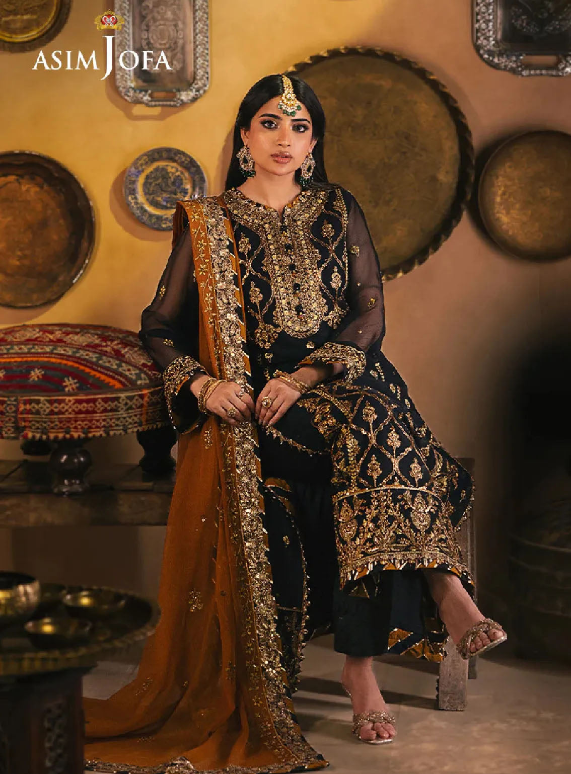 Chamkeeli By Asim Jofa Luminous Luxe Festive Embroidered Chiffon 3 Piece Unstitched Suit AJ24CF AJKK-15 Chamkeeli By Asim Jofa Luminous Luxe Festive Embroidered Chiffon 3 Piece Unstitched Suit AJ24CF AJKK-15