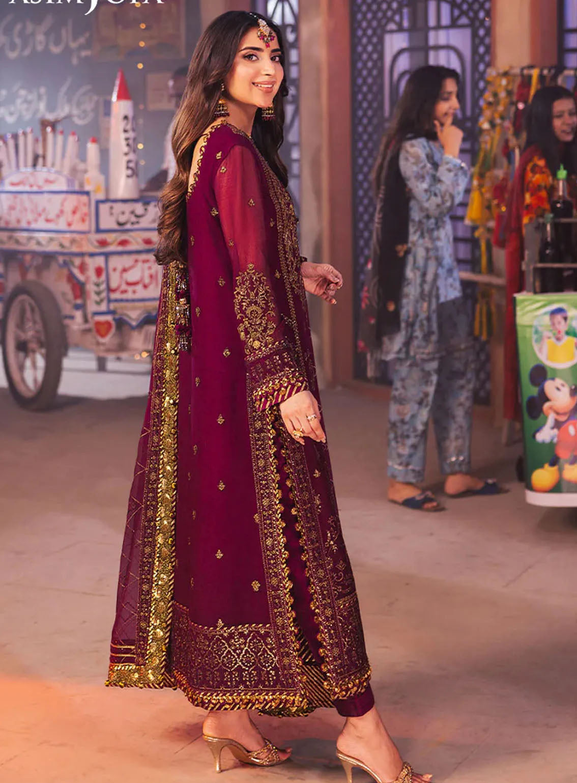 Chamkeeli By Asim Jofa Luminous Luxe Festive Embroidered Chiffon 3 Piece Unstitched Suit AJ24CF AJKK-18 Chamkeeli By Asim Jofa Luminous Luxe Festive Embroidered Chiffon 3 Piece Unstitched Suit AJ24CF AJKK-18