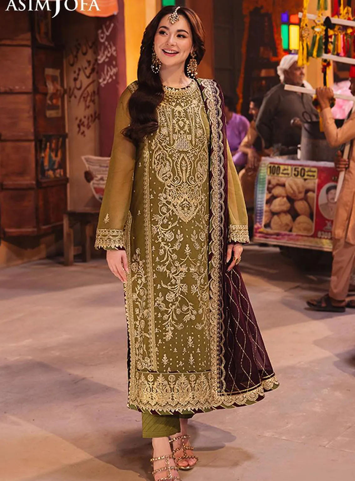 Chamkeeli By Asim Jofa Luminous Luxe Festive Embroidered Chiffon 3 Piece Unstitched Suit AJ24CF AJKK-23 Chamkeeli By Asim Jofa Luminous Luxe Festive Embroidered Chiffon 3 Piece Unstitched Suit AJ24CF AJKK-23