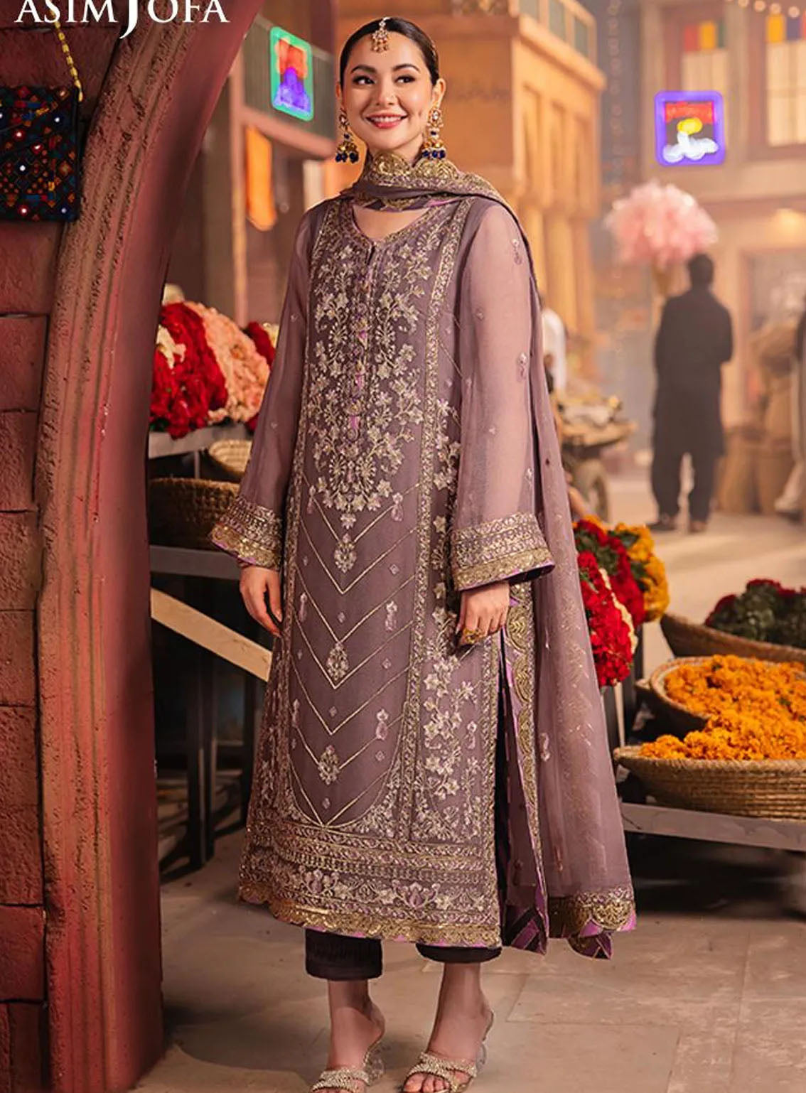 Chamkeeli By Asim Jofa Luminous Luxe Festive Embroidered Chiffon 3 Piece Unstitched Suit AJ24CF AJKK-29 Chamkeeli By Asim Jofa Luminous Luxe Festive Embroidered Chiffon 3 Piece Unstitched Suit AJ24CF AJKK-29