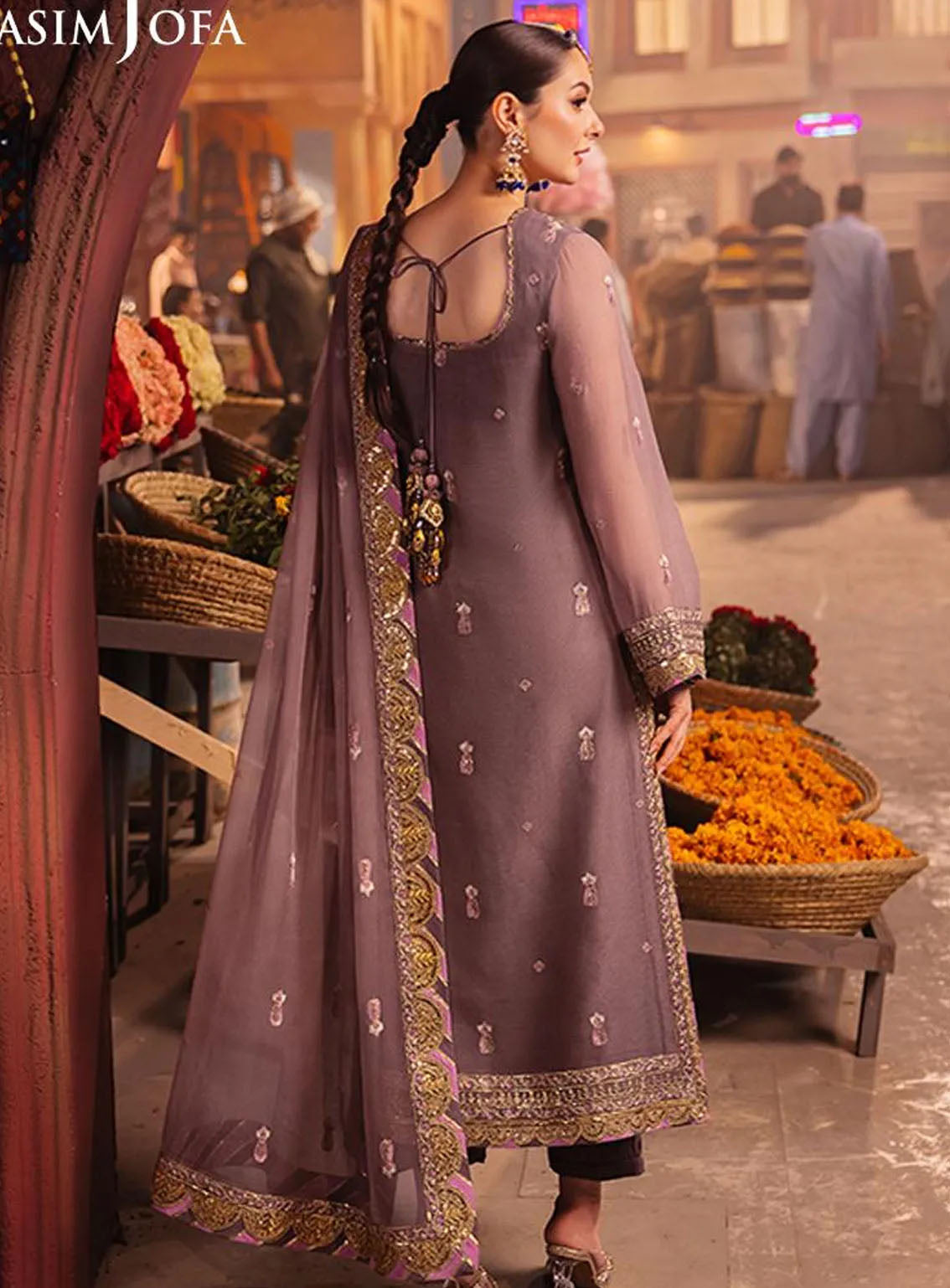 Chamkeeli By Asim Jofa Luminous Luxe Festive Embroidered Chiffon 3 Piece Unstitched Suit AJ24CF AJKK-29 Chamkeeli By Asim Jofa Luminous Luxe Festive Embroidered Chiffon 3 Piece Unstitched Suit AJ24CF AJKK-29