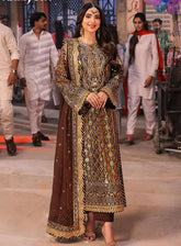 Chamkeeli By Asim Jofa Luminous Luxe Festive Embroidered Chiffon 3 Piece Unstitched Suit AJ24CF AJKK-30