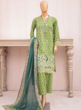 Chand Bagh By Bin Saeed Embroidered Lawn 3 Piece Stitched Suit - BS24CBEL D-26