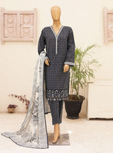 Chand Bagh By Bin Saeed Embroidered Lawn 3 Piece Stitched Suit - BS24CBEL D-27