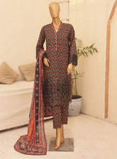 Chand Bagh By Bin Saeed Embroidered Lawn 3 Piece Stitched Suit - BS24CBEL D-30