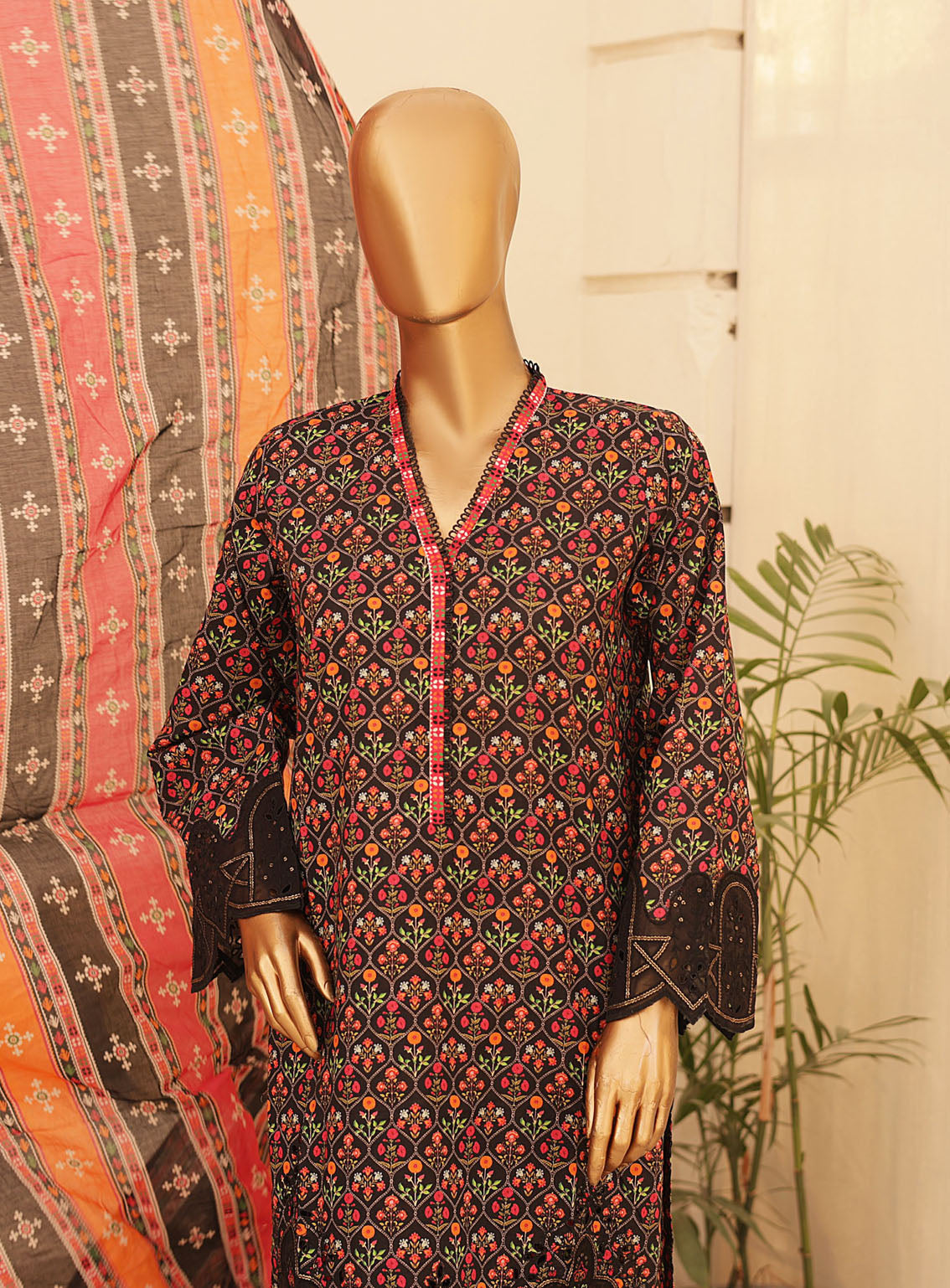 Chand Bagh By Bin Saeed Embroidered Lawn 3 Piece Stitched Suit - BS24CBEL D-30 Chand Bagh By Bin Saeed Embroidered Lawn 3 Piece Stitched Suit - BS24CBEL D-30