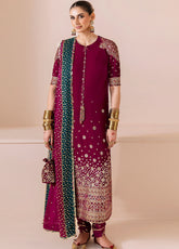 Chandni By Jazmin Embroidered Velvet 3 Piece Unstitched Suit JZ25CLV D-CVF-02 GAUHAR