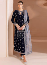 Chandni By Jazmin Embroidered Velvet 3 Piece Unstitched Suit JZ25CLV D-CVF-03 CHAAND