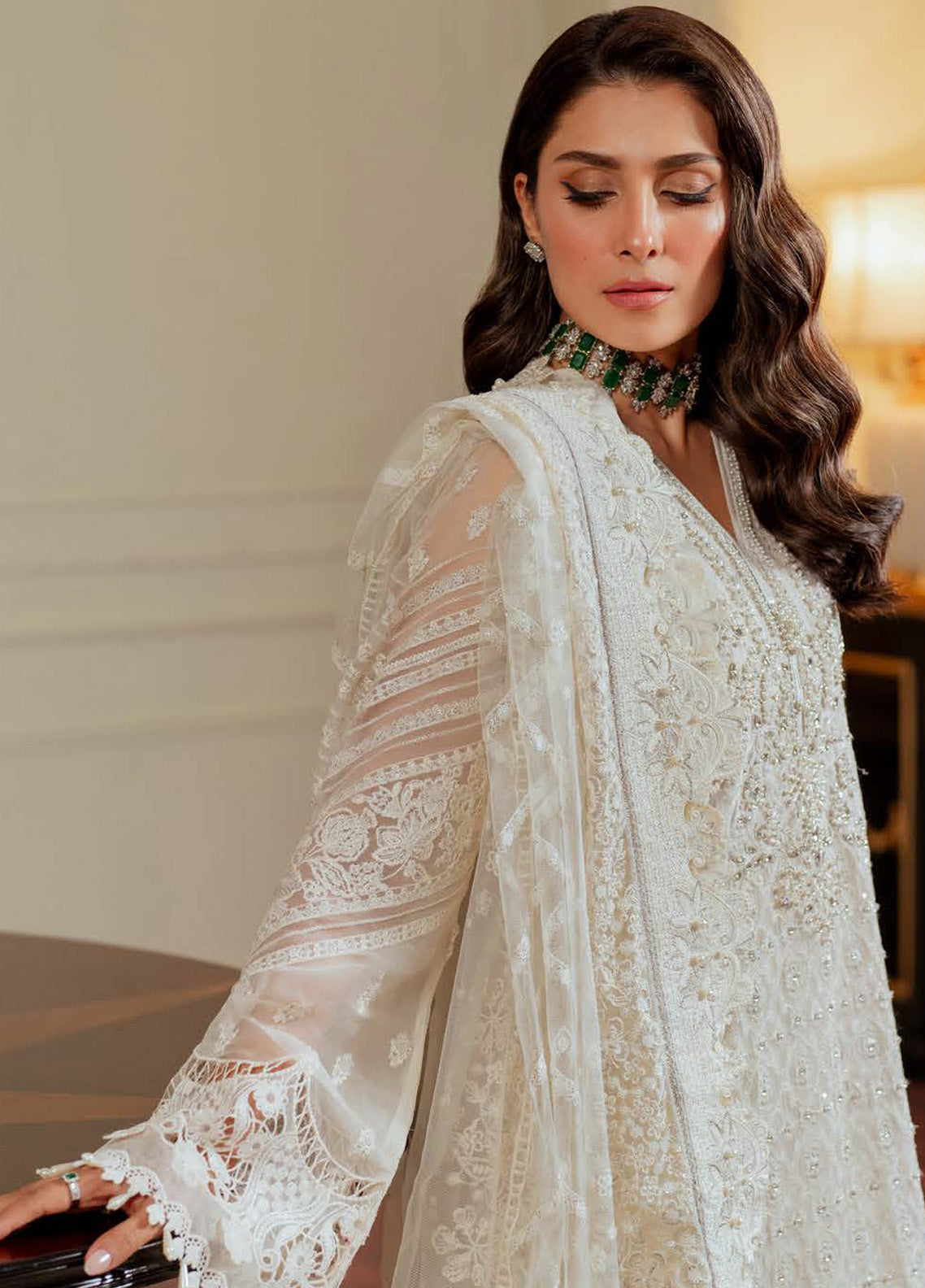 Chantelle By Baroque Embroidered Chiffon 3 Piece Unstitched Suit BQ24CEV13 EC-02 Chantelle By Baroque Embroidered Chiffon 3 Piece Unstitched Suit BQ24CEV13 EC-02