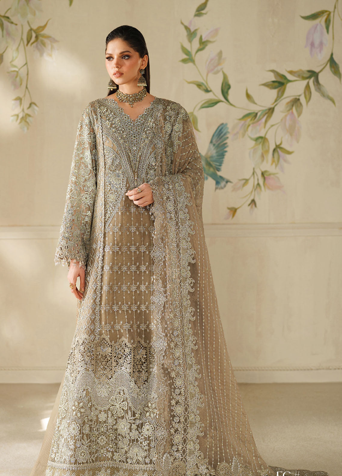 Chantelle By Baroque Embroidered Chiffon 3 Piece Unstitched Suit BQ25CFEV14 D-CH-08 Chantelle By Baroque Embroidered Chiffon 3 Piece Unstitched Suit BQ25CFEV14 D-CH-08