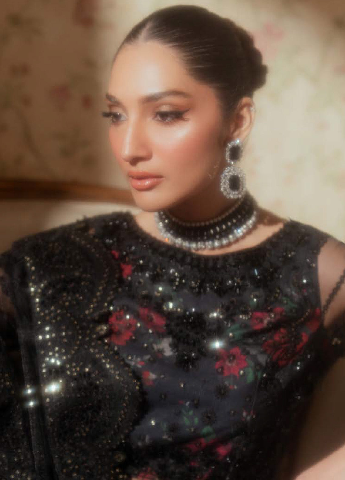 Chantelle By Baroque Embroidered Net 3 Piece Unstitched Suit BQ24CEV13 EC-05 Chantelle By Baroque Embroidered Net 3 Piece Unstitched Suit BQ24CEV13 EC-05