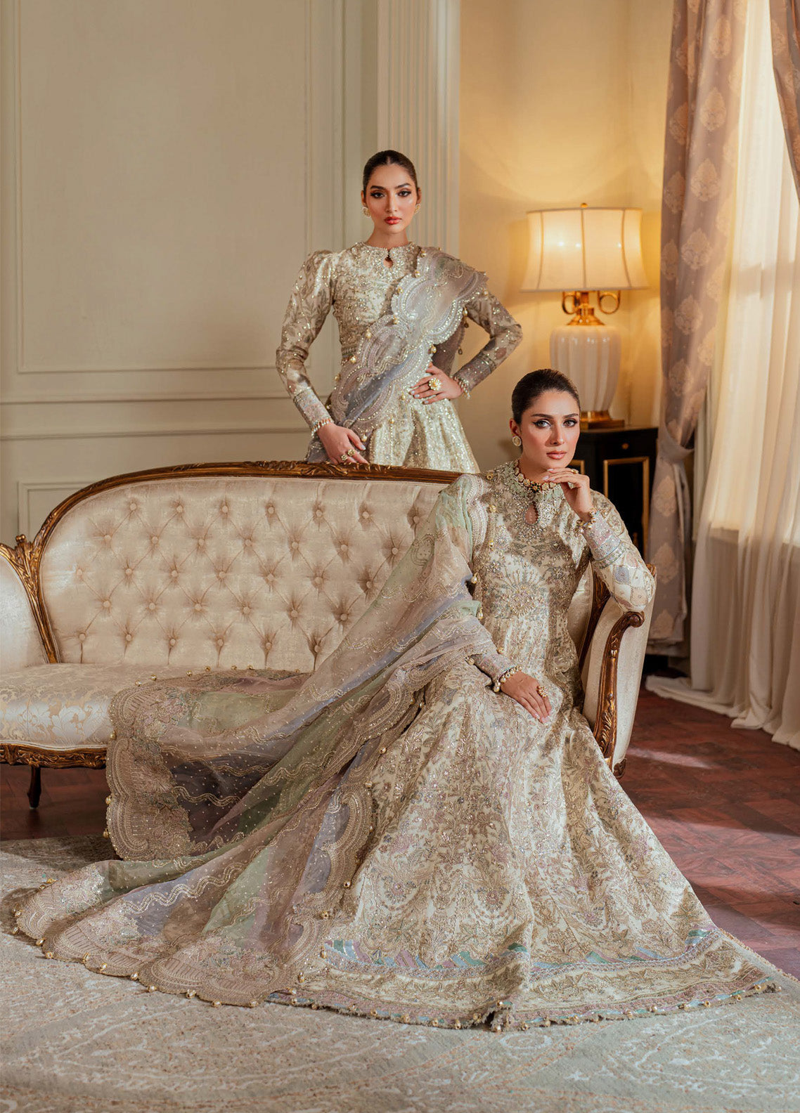 Chantelle By Baroque Embroidered Net 3 Piece Unstitched Suit BQ24CEV13 EC-06 Chantelle By Baroque Embroidered Net 3 Piece Unstitched Suit BQ24CEV13 EC-06