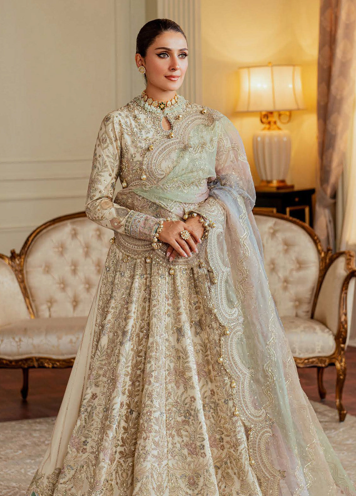 Chantelle By Baroque Embroidered Net 3 Piece Unstitched Suit BQ24CEV13 EC-06 Chantelle By Baroque Embroidered Net 3 Piece Unstitched Suit BQ24CEV13 EC-06