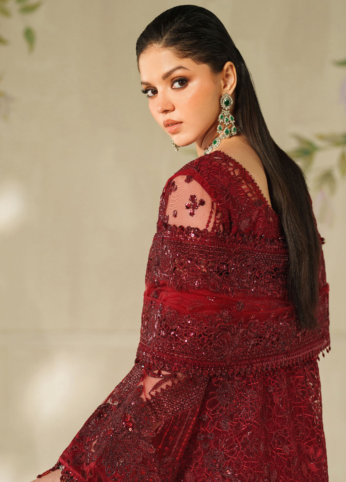 Chantelle By Baroque Embroidered Net 3 Piece Unstitched Suit BQ25CFEV14 D-CH-01 Chantelle By Baroque Embroidered Net 3 Piece Unstitched Suit BQ25CFEV14 D-CH-01