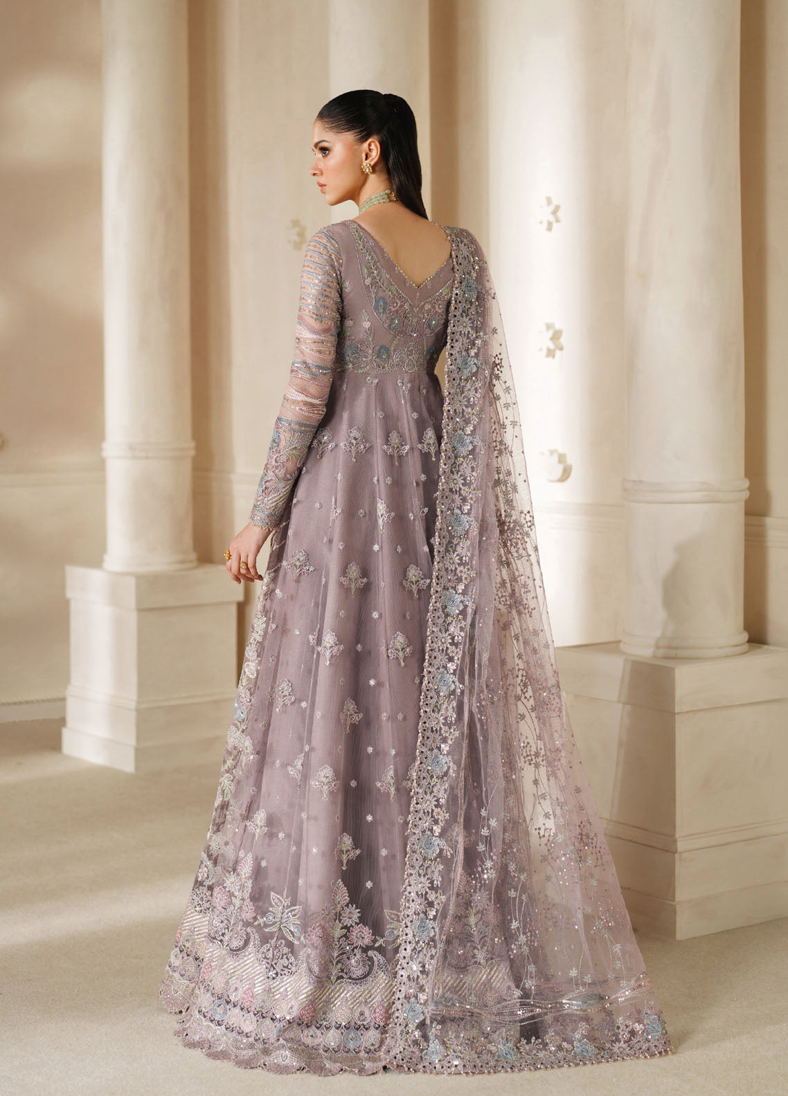 Chantelle By Baroque Embroidered Net 3 Piece Unstitched Suit BQ25CFEV14 D-CH-04 Chantelle By Baroque Embroidered Net 3 Piece Unstitched Suit BQ25CFEV14 D-CH-04