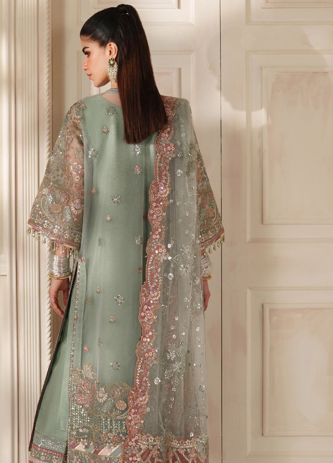 Chantelle By Baroque Embroidered Net 3 Piece Unstitched Suit BQ25CFEV14 D-CH-06 Chantelle By Baroque Embroidered Net 3 Piece Unstitched Suit BQ25CFEV14 D-CH-06