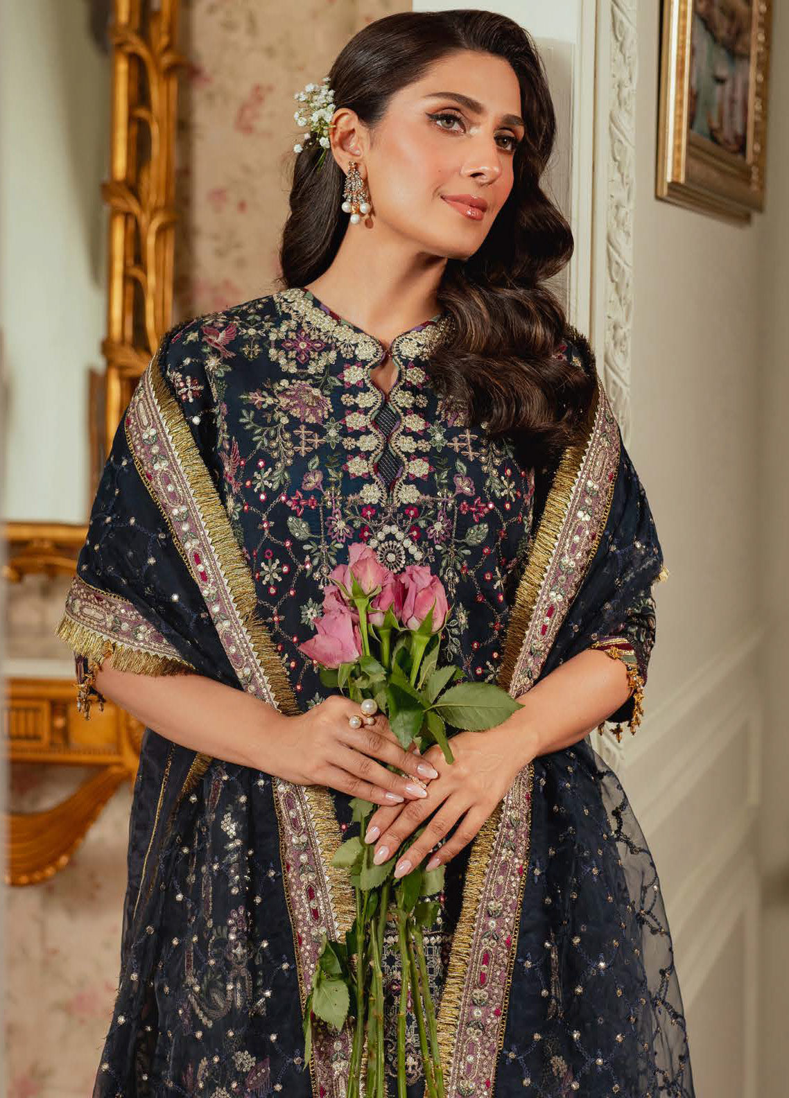 Chantelle By Baroque Embroidered Raw Silk 3 Piece Unstitched Suit BQ24CEV13 EC-07 Chantelle By Baroque Embroidered Raw Silk 3 Piece Unstitched Suit BQ24CEV13 EC-07