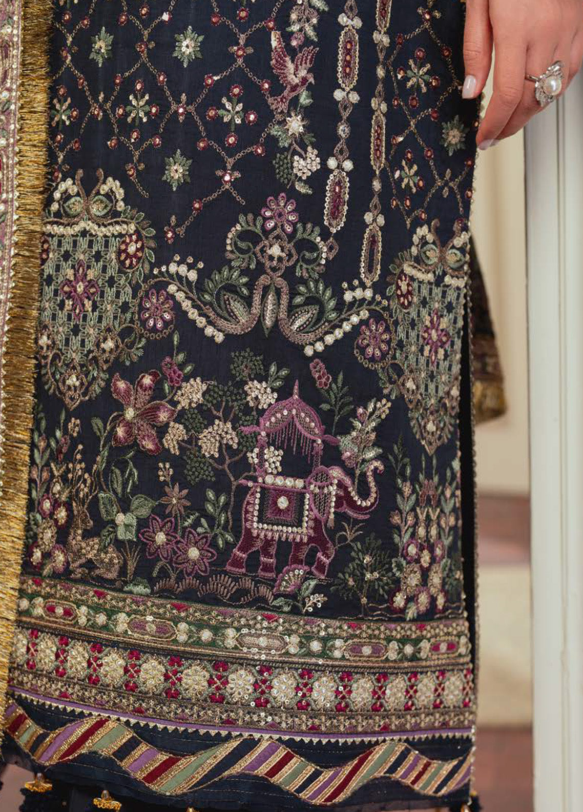 Chantelle By Baroque Embroidered Raw Silk 3 Piece Unstitched Suit BQ24CEV13 EC-07 Chantelle By Baroque Embroidered Raw Silk 3 Piece Unstitched Suit BQ24CEV13 EC-07