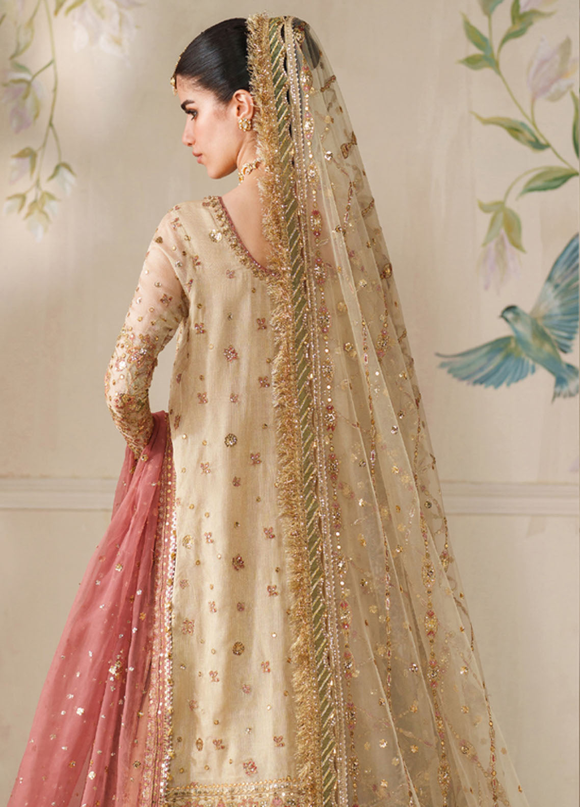 Chantelle By Baroque Embroidered Zari Net 4 Piece Unstitched Suit BQ25CFEV14 D-CH-02 Chantelle By Baroque Embroidered Zari Net 4 Piece Unstitched Suit BQ25CFEV14 D-CH-02