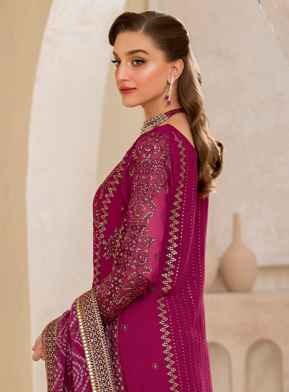 Chinon By Iznik Embroidered Luxury Chiffon 3 Piece Unstitched Suit IZ24CCV2 CC-45 Chinon By Iznik Embroidered Luxury Chiffon 3 Piece Unstitched Suit IZ24CCV2 CC-45