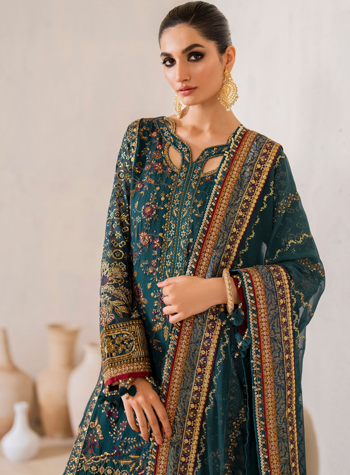 Chinon By Iznik Embroidered Luxury Chiffon 3 Piece Unstitched Suit IZ24CCV2 CC-46 Chinon By Iznik Embroidered Luxury Chiffon 3 Piece Unstitched Suit IZ24CCV2 CC-46