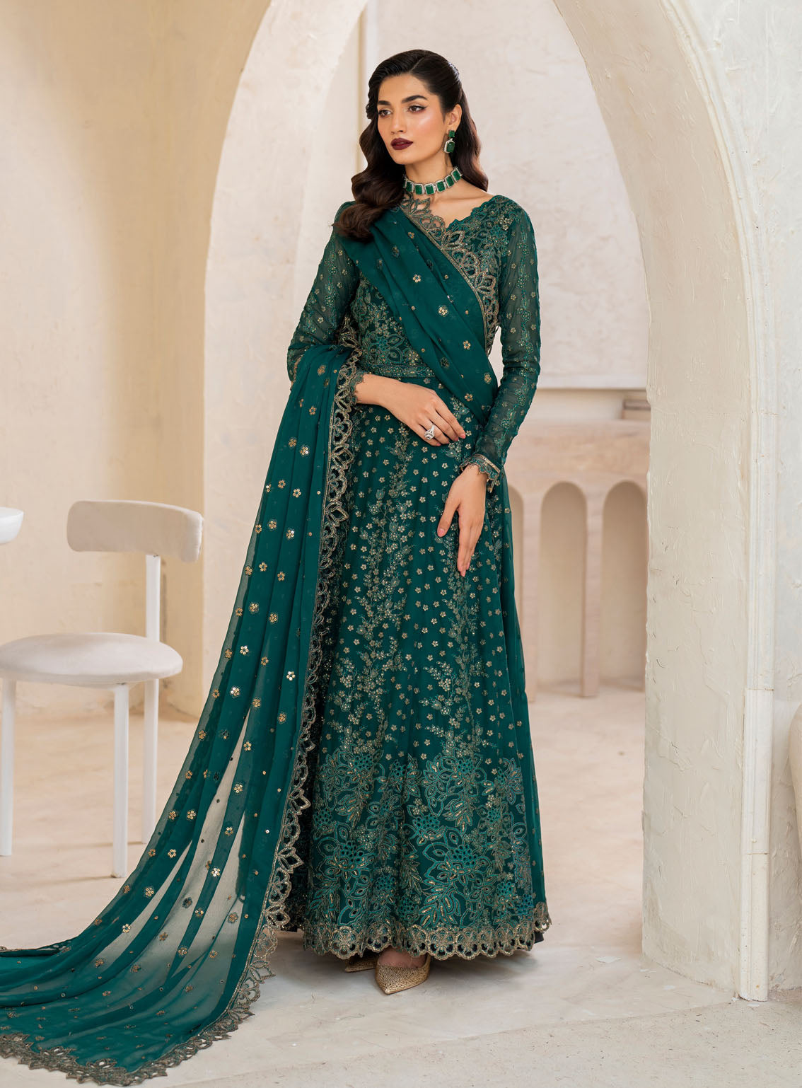 Chinon By Iznik Embroidered Luxury Chiffon 3 Piece Unstitched Suit IZ24CCV2 CC-47 Chinon By Iznik Embroidered Luxury Chiffon 3 Piece Unstitched Suit IZ24CCV2 CC-47