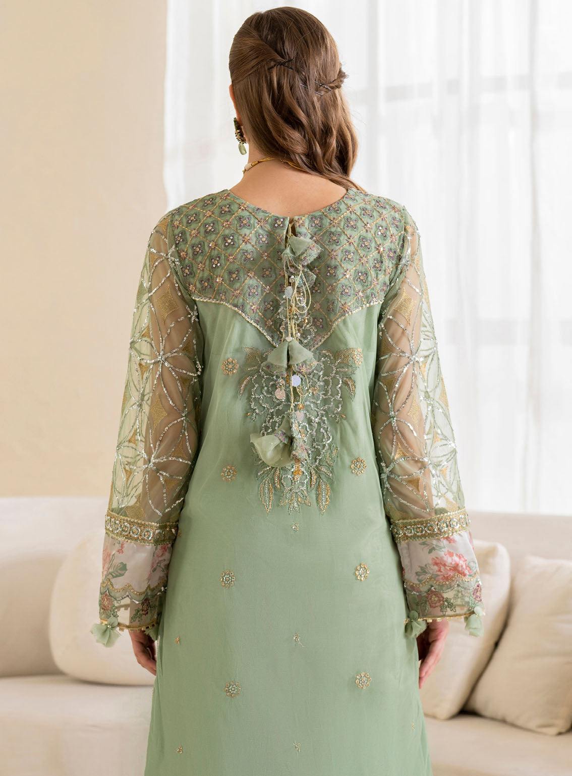 Chinon By Iznik Embroidered Luxury Net 3 Piece Unstitched Suit IZ24CCV2 CC-41 Chinon By Iznik Embroidered Luxury Net 3 Piece Unstitched Suit IZ24CCV2 CC-41