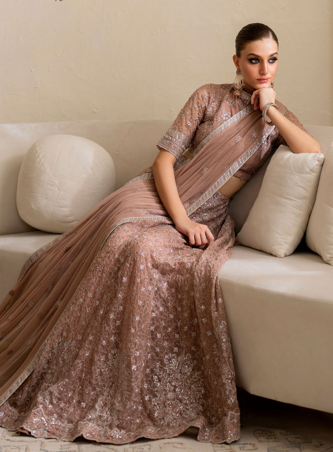 Chinon By Iznik Embroidered Luxury Net 3 Piece Unstitched Suit IZ24CCV2 CC-43 Chinon By Iznik Embroidered Luxury Net 3 Piece Unstitched Suit IZ24CCV2 CC-43